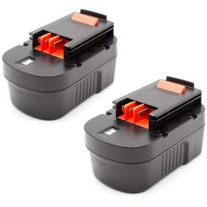 2x NiMH batterie 1500mAh (14.4V) pour outil électrique outil Powertools Tools Black & Decker HPS1440, KC2002F, KC2002FK, NM14, PS142K - Vhbw - Publicité