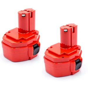 vhbw 2x Batterie remplacement pour Makita 193158-3, 193159-1, 193159-A, ML1420 pour outil électrique (1500 mAh, NiMH, 14,4 V) - Publicité