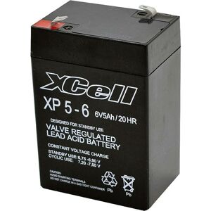 XCell XP 5 - 6 XCEXP56 Batterie au plomb 6 V 5 Ah plomb (AGM) (l x H x P) 70 x 107 x 47 mm cosses plates 4,8 mm sans entretien Y857192 - Publicité