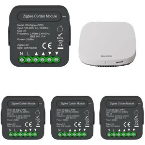 Modules Interrupteur pour Volet Roulant Zigbee (4 pieces) + 1 passerelle Zigbee - SILAMP