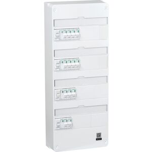 Schneider Electric Tableau pré-équipé peignable Resi9 XP Schneider 4 rangées 52m