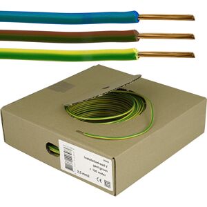 Pas de marque Câbles électriques H07VR 16mm² 100m - vert/jaune
