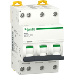 Schneider Electric Disjoncteur modulaire Acti9 iDT40 Schneider 3P+N 32A