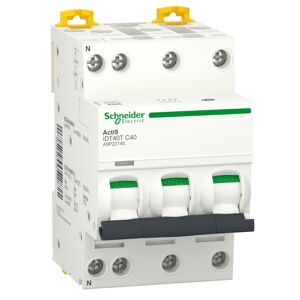 Schneider Electric Disjoncteur modulaire Acti9 iDT40 Schneider 3P+N 40A