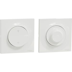 Schneider Electric Kit commande sans fils et variateur de lumière Zigbee Odace Wiser Schneider Blanc