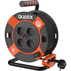 QUARX Enrouleur câble électrique bricolage Quarx 25m - 3x1,5mm²