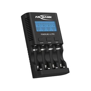 Ansmann Chargeur à batteries pour 4 piles AA/AAA NiMH + décharge, test, rafr. Publicité