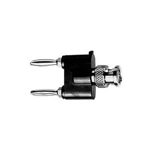 Telegärtner J01008A0626 Adaptateur de mesure BNC mâle - Banane mâle 4 mm, Banane mâle 4 mm noir, argent - Publicité