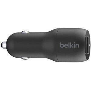 Belkin BOOST CHARGE Double chargeur - Adaptateur d'alimentation pour voiture - 24 Watt - 4.8 A - 2 connecteurs de sortie (USB) - sur le câble : Micro-USB - - Publicité