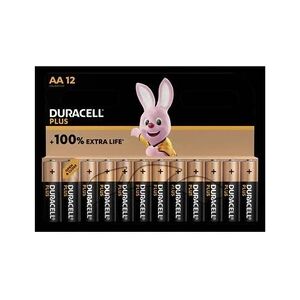 Duracell Pack de 12 Piles alcalines Plus type LR6 AA - Publicité