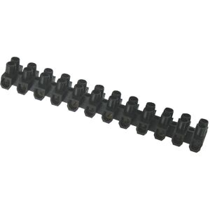 Barrette 2 x 12 noire Dhome - Section 16 mm²