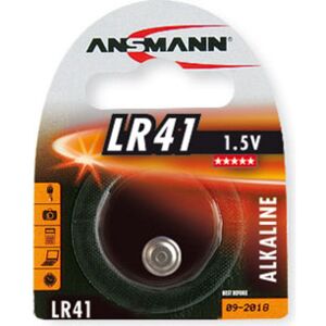 ANSMANN Lot de 3 Blisters de 1 pile bouton d'alcaline "LR41" 1,5 Volt (AG3) - Publicité