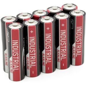 PILES LR6 INDUSTRIAL ALCALINES AA 1.5V 2700mAh x10 ANSMANN - Publicité