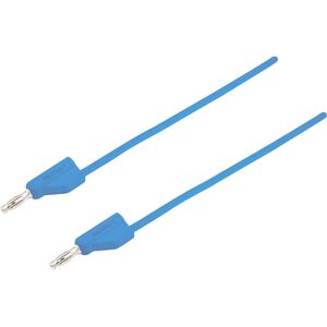 MSB-300 Cordon de mesure[Banane mâle 4 mm -Banane mâle 4 mm ] 0.5 m bleu