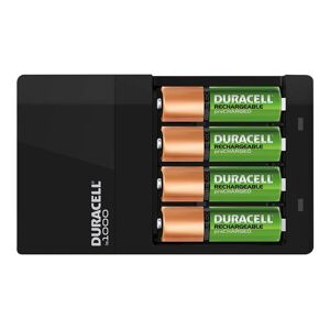 Duracell High-Speed Value CEF14 - 4 h chargeur de batteries - (pour 4xAA/AAA) 2 x type AA - NiMH - 1300 mAh - 7 Watt - avec 2 piles rechargeables AAA NiMH 750 mAh - Publicité