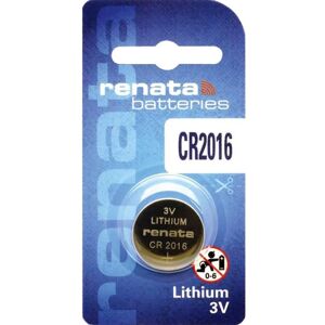 RENATA Blister de 1 Pile bouton lithium CR2016 3V 90mAh - Publicité