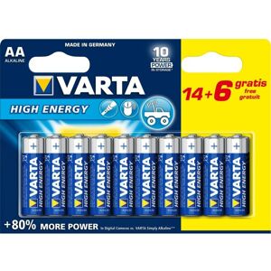 Varta High Energy 04906 - Batterie 20 x type AA - Alcaline - Publicité