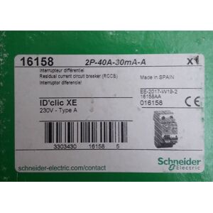 Interrupteur différentiel Schneider Electric ID'clic XE 16158 40 A Type=A DuoLine - Publicité