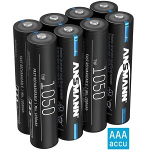 Pile ANSMANN AAA 1050mAh NiMH 1,2V - rechargeable, haute capacité (lot de 8) - Publicité