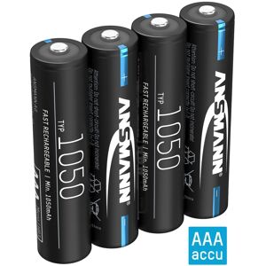 Pile ANSMANN AAA 1050mAh NiMH 1,2V - rechargeable, haute capacité (lot de 4) - Publicité