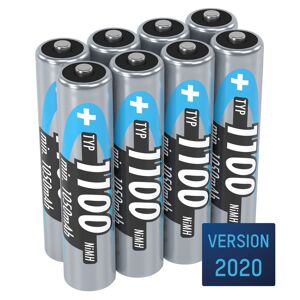 Pile ANSMANN AAA 1100mAh micro NiMH 1,2V ¿ 1000x rechargeable (lot de 8) - Publicité