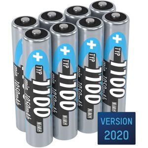 Pile ANSMANN AAA 1100mAh micro NiMH 1,2V ¿ 1000x rechargeable (lot de 8) - Publicité