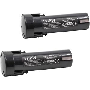 vhbw 2x Batterie remplacement pour Weidmüller 9007450000 pour outil électrique (3300mAh NiMH 2,4V) - Publicité