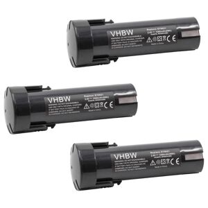 vhbw 3x Batteries compatible avec National 6538-1, 6539-6, 6540-1, 6545-6, 6546-6, 6547-1 outil électrique (3300 mAh, NiMH, 2,4 V) - Publicité