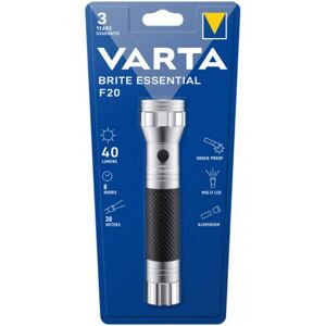 Varta Vart Led Taschenl. Brite Ess. F20 40lm Exkl. 2x Batterie Baby C, Ret - Publicité