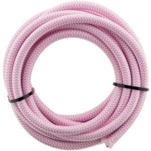 Câble textile 3G1 Rose et Blanc 3m