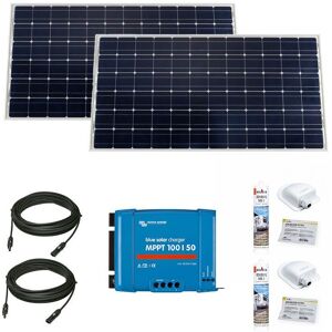 Victron Energy PACK VICTRON 2x Panneaux Solaires Monocristallin 305W + Régulateur MPPT 50A + 4x Câbles 5m + 2x Kits de Pose Solaire - Publicité