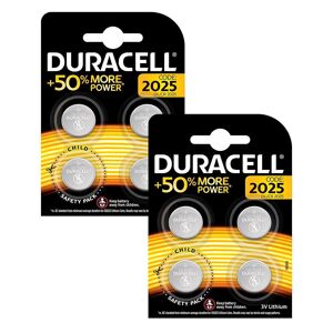 Pile bouton lithium Duracell spéciale 2025 3 V, pack de 8 (DL2025/CR2025), conçue pour une utilisation dans les porte-clés, balances et dispositifs portables et médicaux - Publicité
