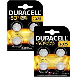 Pile bouton lithium Duracell spéciale 2025 3 V, pack de 8 (DL2025/CR2025), conçue pour une utilisation dans les porte-clés, balances et dispositifs portables et médicaux - Publicité