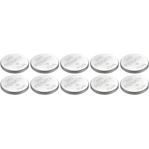 Lot de 10 Piles bouton Silver Oxyde 346 / SR712 SW 0% mercure