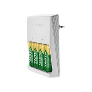 Varta Easy Charger - 4,5 h chargeur de batteries - (pour 2/4xAA/AAA) + batterie 4 x type AA - NiMH - 2100 mAh (Europlug) - Publicité