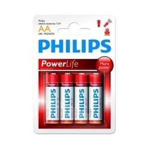 Philips Power Life LR6P4B - Batterie 4 x type AA - Alcaline - Publicité