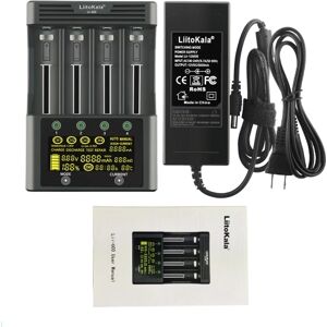 TOMTOP LiitoKala lii-600 Li-ion-3.7V Ni-MH1.2V chargeur de batterie 4 fentes de charge indépendante Portable 18350 16340 14500 chargeur de batterie - Publicité