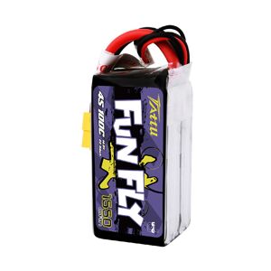 Batterie Lipo TATTU FUNFLY 4S 14.8V 1550mAh 100C 4S1P avec fiche XT60 pour drone RC FPV Racing