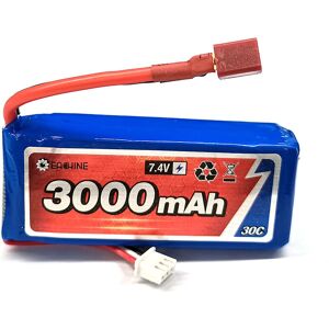 Batterie de voiture RC Eachine 7.4V 3000mAh 30C Batterie LiPo T Plug Pour Eachine EAT04 Wltoys 12428 12423 Pièces de voi