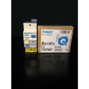 HAGER Interrupteur différentiel - 2p 63a 30ma type a sanvis - hager cds765f