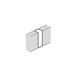 HAGER Joint de couvercle pour goulotte liféa 40x90mm blanc paloma hager lff60097