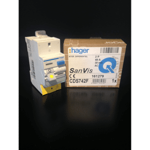 HAGER Interrupteur différentiel - 2p 40a 30ma type ac sanvis - hager cds742f