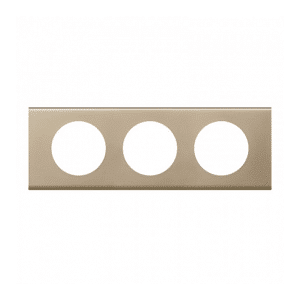 Legrand Céliane plaque 3 postes nickel velours - legrand 069113