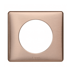 Legrand Céliane plaque métal 1 poste copper - legrand 068991