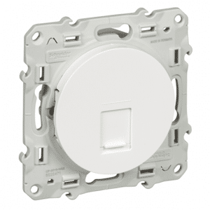 SCHNEIDER ELECTRIC Schneider odace prise rj45 blanc grade 3 multimédia cat.6 stp s520476