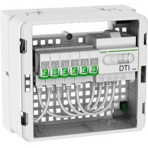 SCHNEIDER ELECTRIC Lexcom home - coffret communication grade 2tv - 6xrj45 cat6 ext. à 7 - 13 modules 1 rangée schneider electric vdir390026