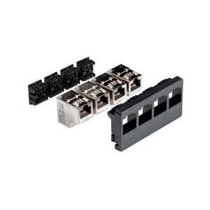 SCHNEIDER ELECTRIC Lexcom home bloc de brassage équipé de 4 rj45 cat6 blindées s-one schneider electric vdir512002