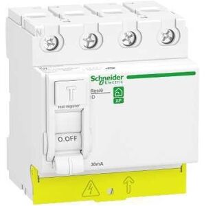 SCHNEIDER ELECTRIC Resi9 - interrupteur différentiel - 4p - 63a - 30ma - type ac - peignable schneider electric r9prc463