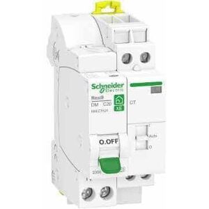 Resi9 xe - combine disjoncteur+contacteur - 1p+n - 20a - courbe c - embrochable schneider electric r9ect620