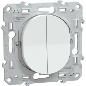 SCHNEIDER ELECTRIC Schneider ovalis interrupteur double va et vient blanc - s320214